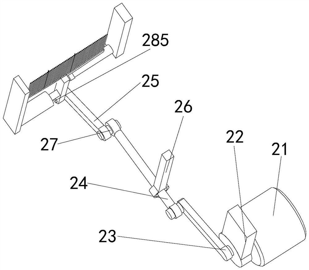 Sweeper rolling brush self-cleaning device