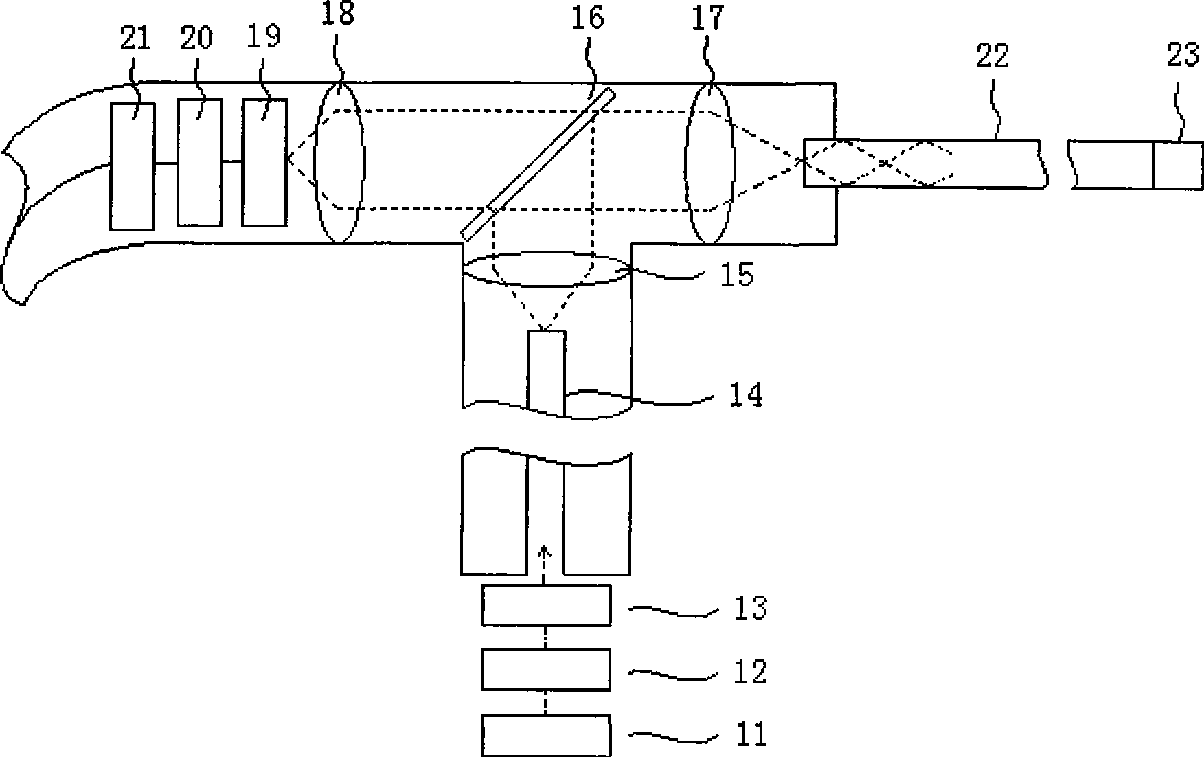 Single-optical fiber multiphoton fluorescence scanning endoscope