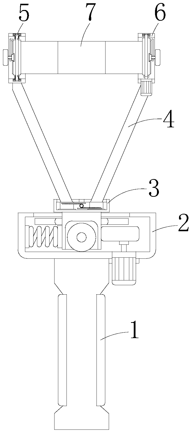 A full-angle iron anti-theft window frosting derusting device