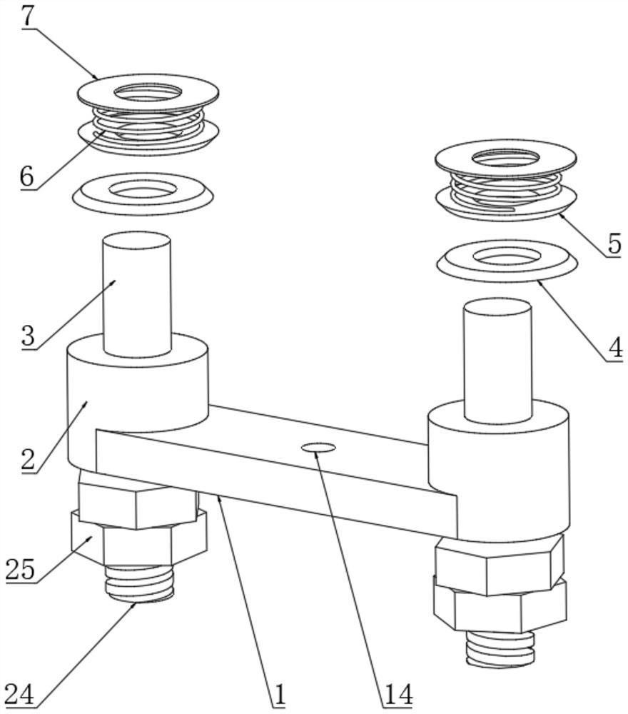 Screwing type hard pressing plate for transformer substation