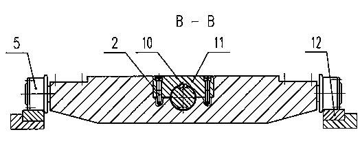 Rapid supporting roller changing mechanism for plate strip rolling mill