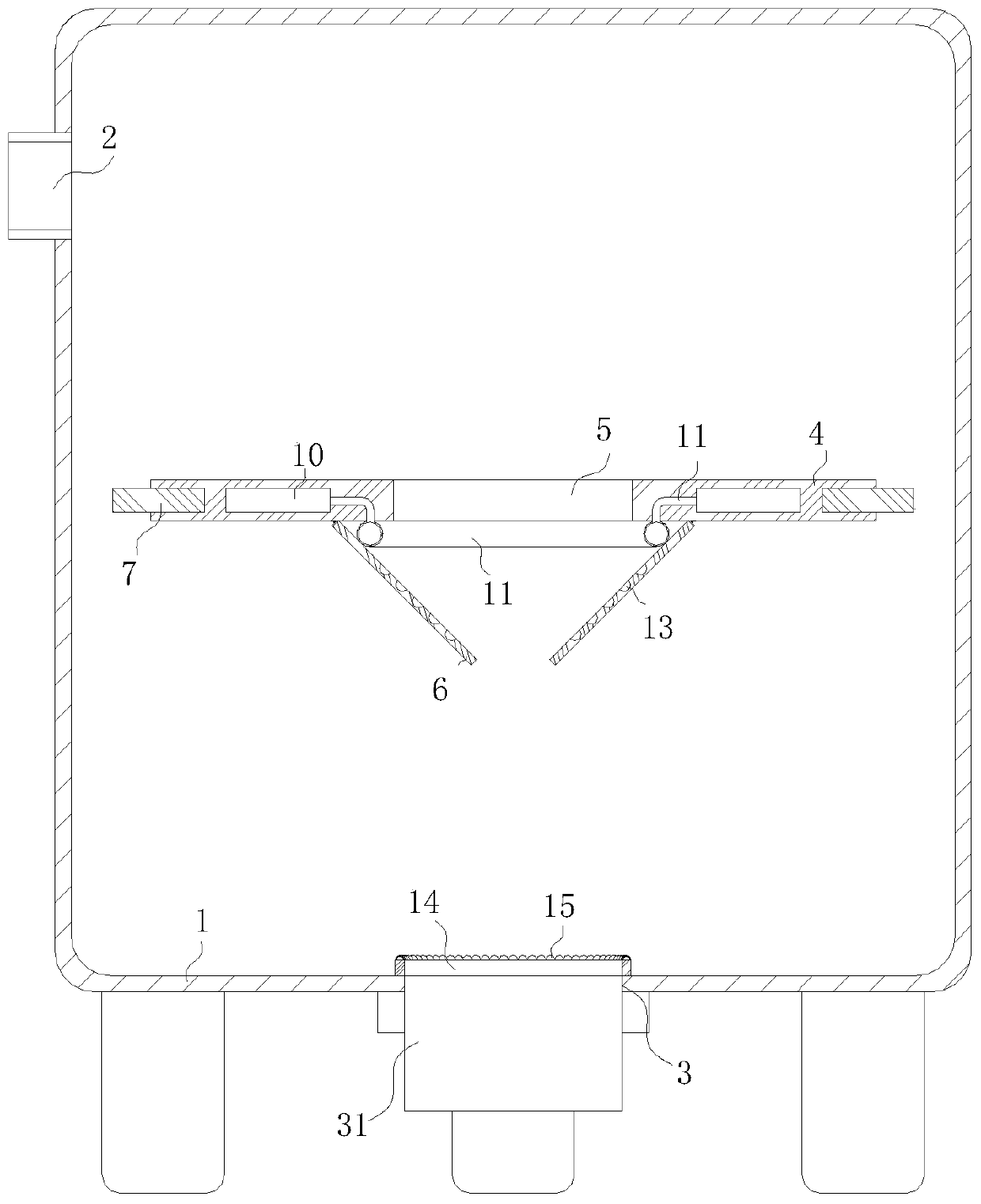 Lubricant oil distillation tank