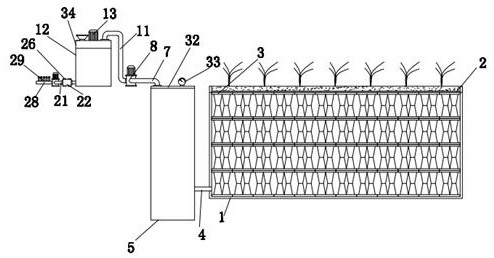 Rainwater collecting device and irrigation system for municipal greening