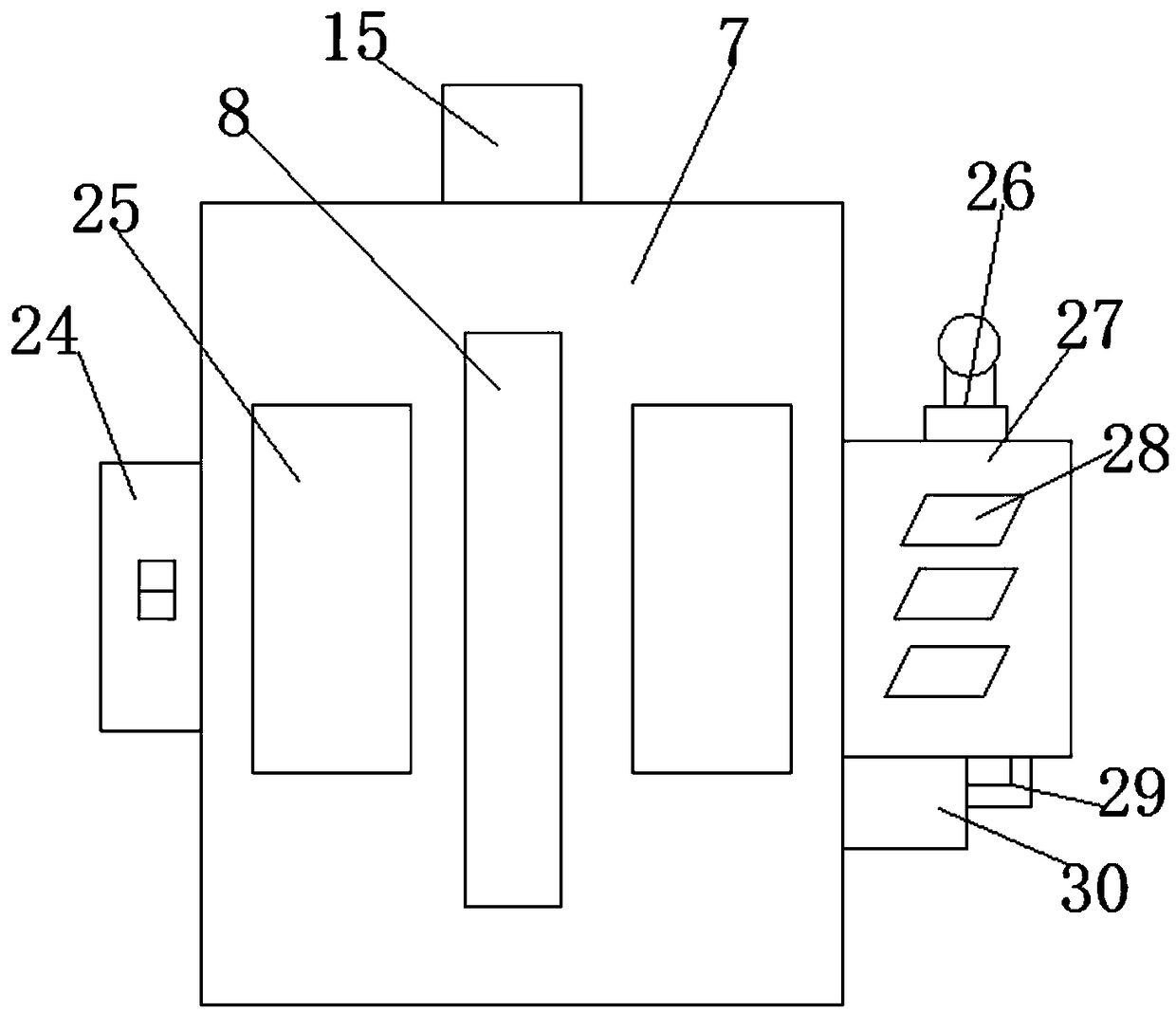 Feeding device with automatic rotating feeding function for livestock breeding