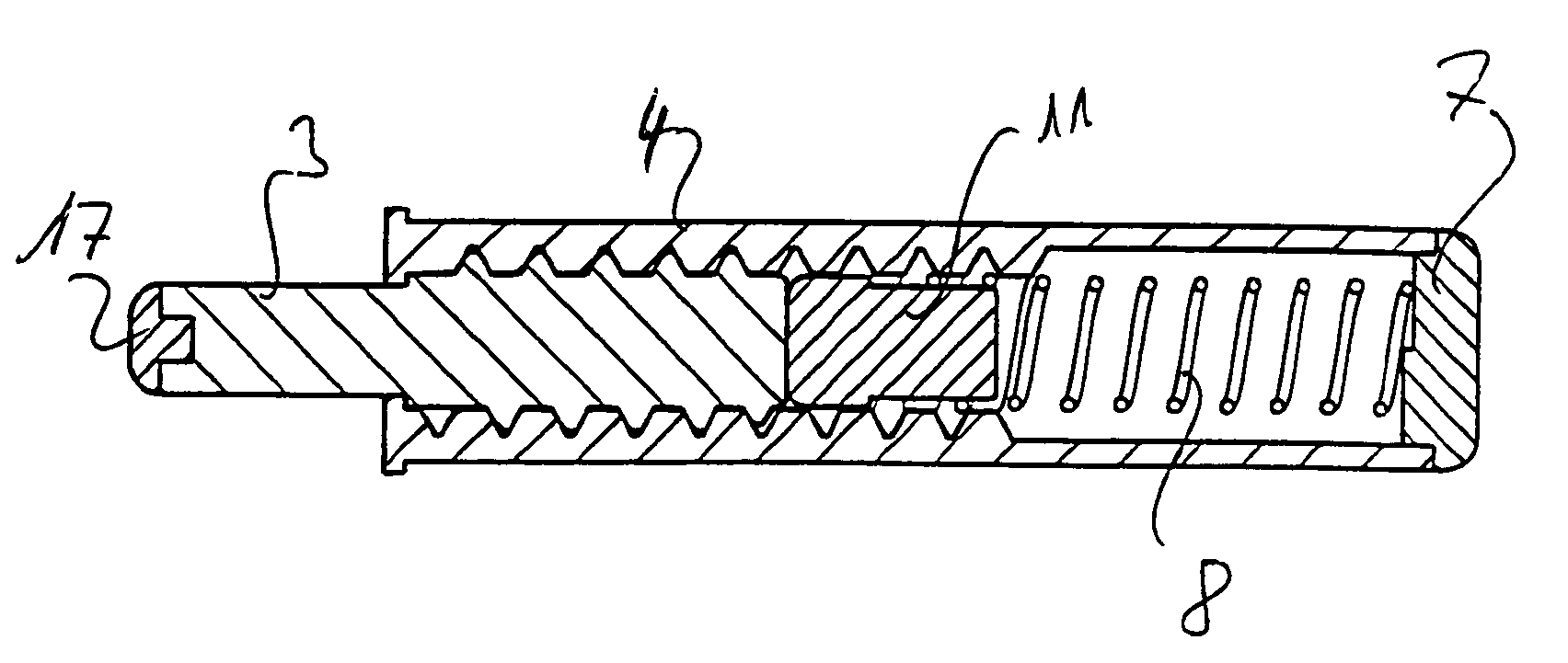 Spiral-action damper