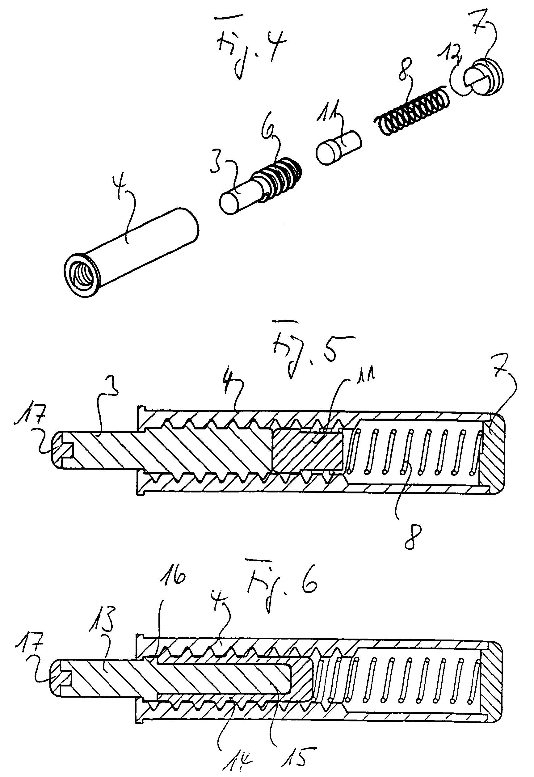 Spiral-action damper