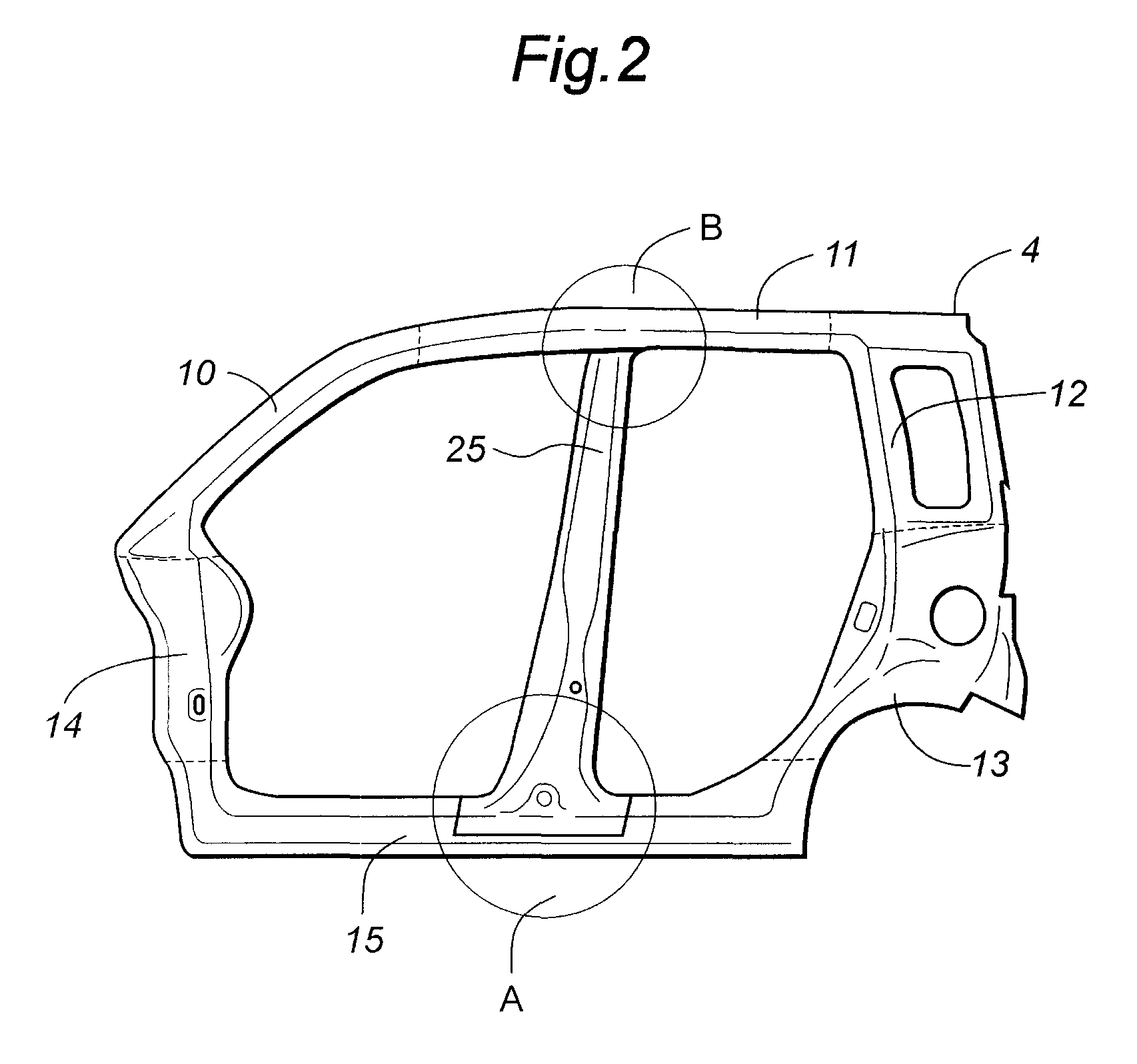 Vehicle body side structure