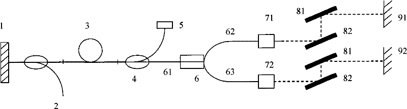 Polarization dual wavelength fiber-optical ultrashort pulse laser