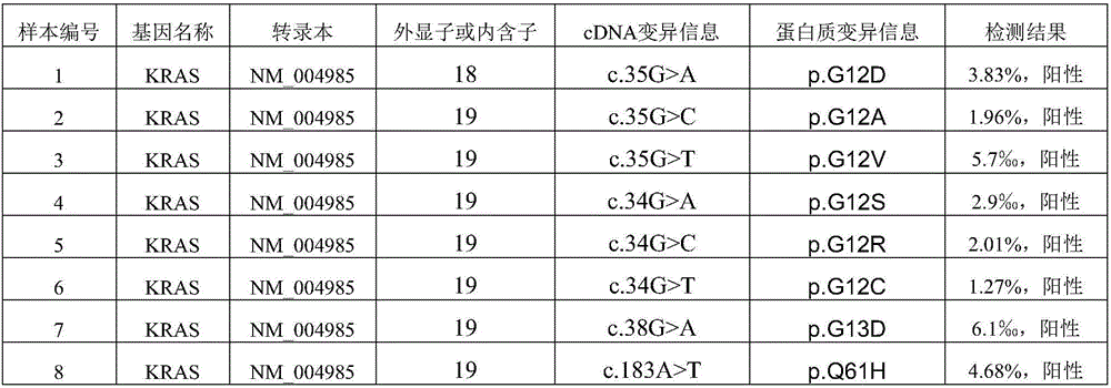 Capturing probe and kit for high-throughput sequencing detection of human circulating tumor DNA KRAS gene