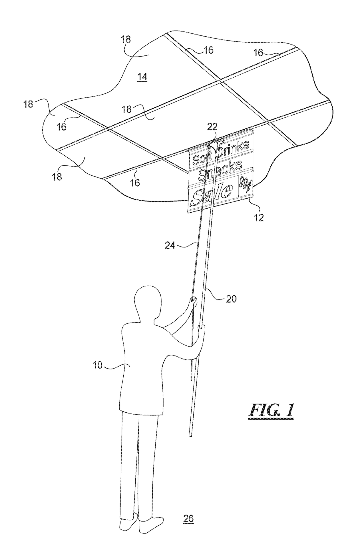 Modular flush-mount sign channel track system and method