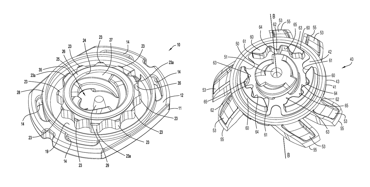 Traction cleat and receptacle