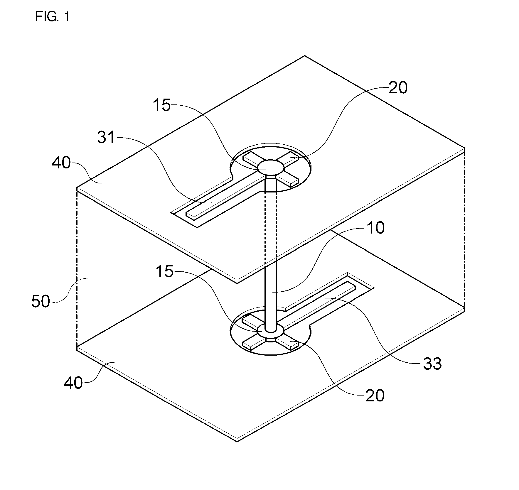 Via structure having open stub and printed circuit board having the same