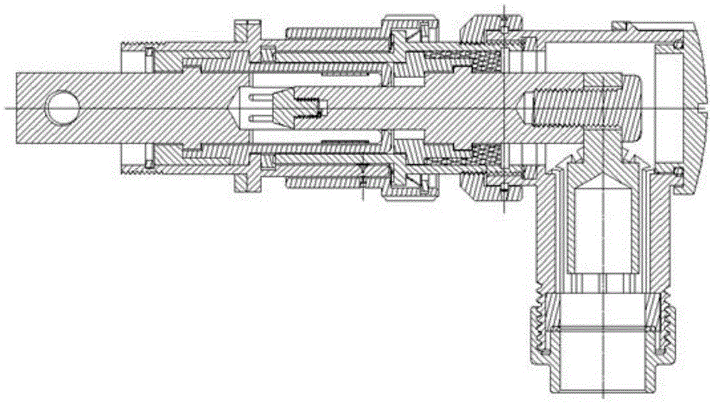 Electric vehicle high-pressure elbow connector capable of 360-DEG rotating