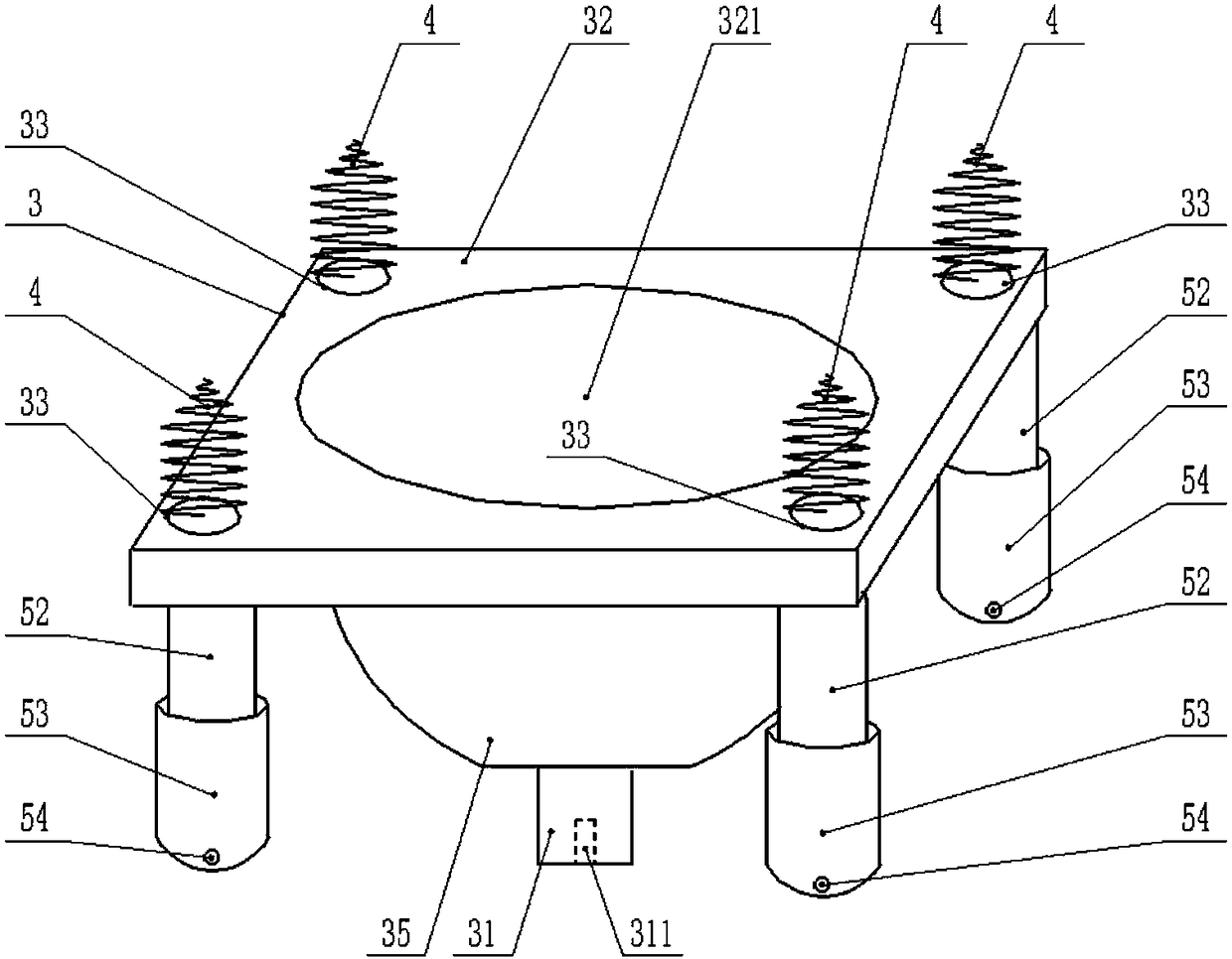 Novel bearing isolation structure and installation method thereof