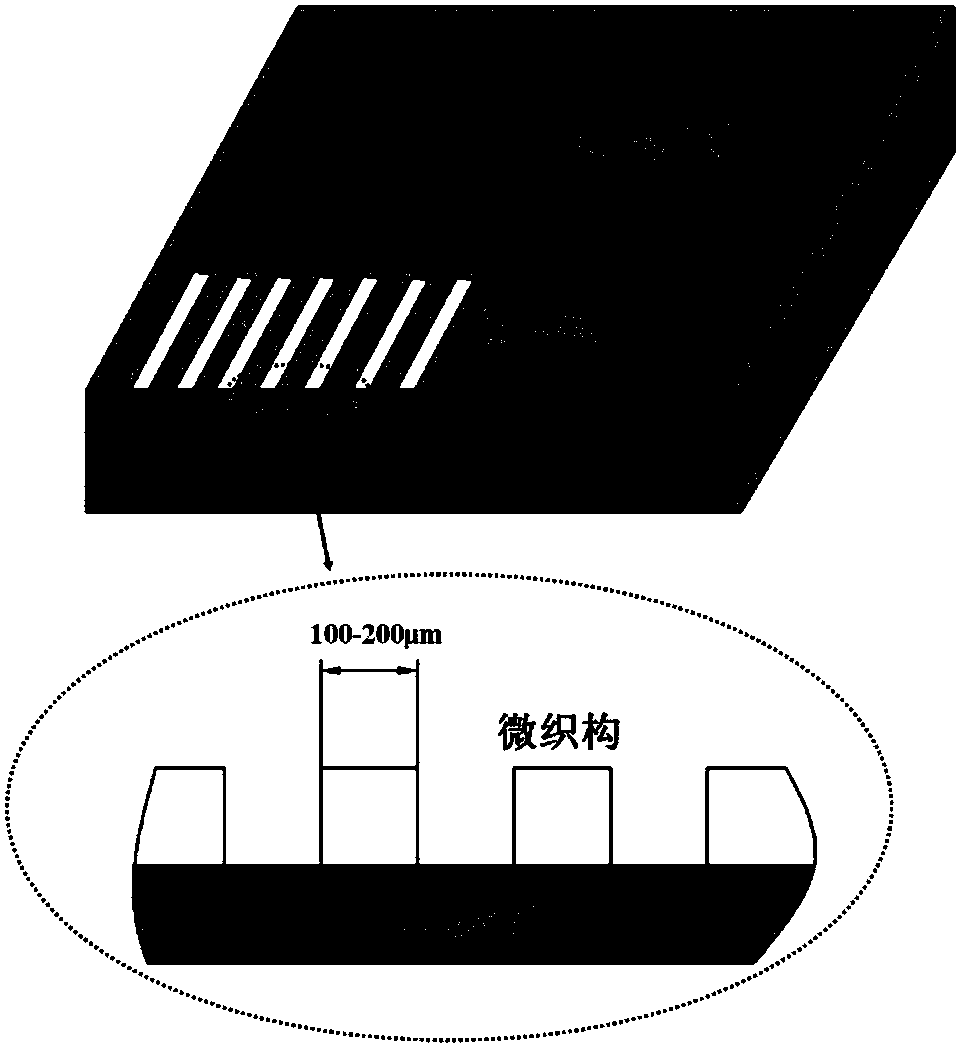 Preparation method for electrohydrodynamic jet deposition and laser cladding microtexture tool