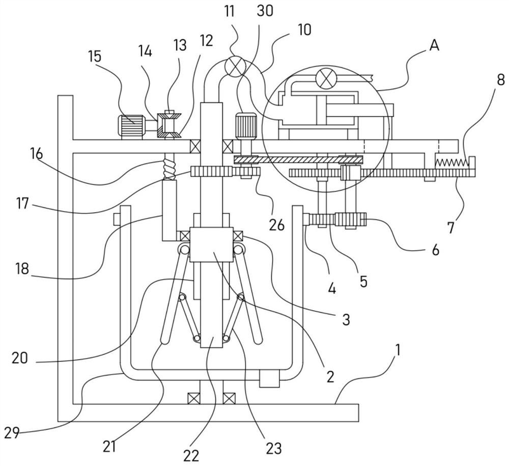 A drainage and stirring device for chemical experiments