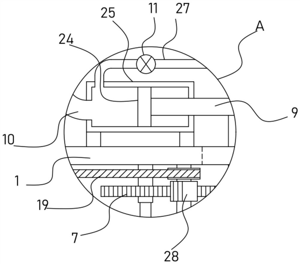 A drainage and stirring device for chemical experiments