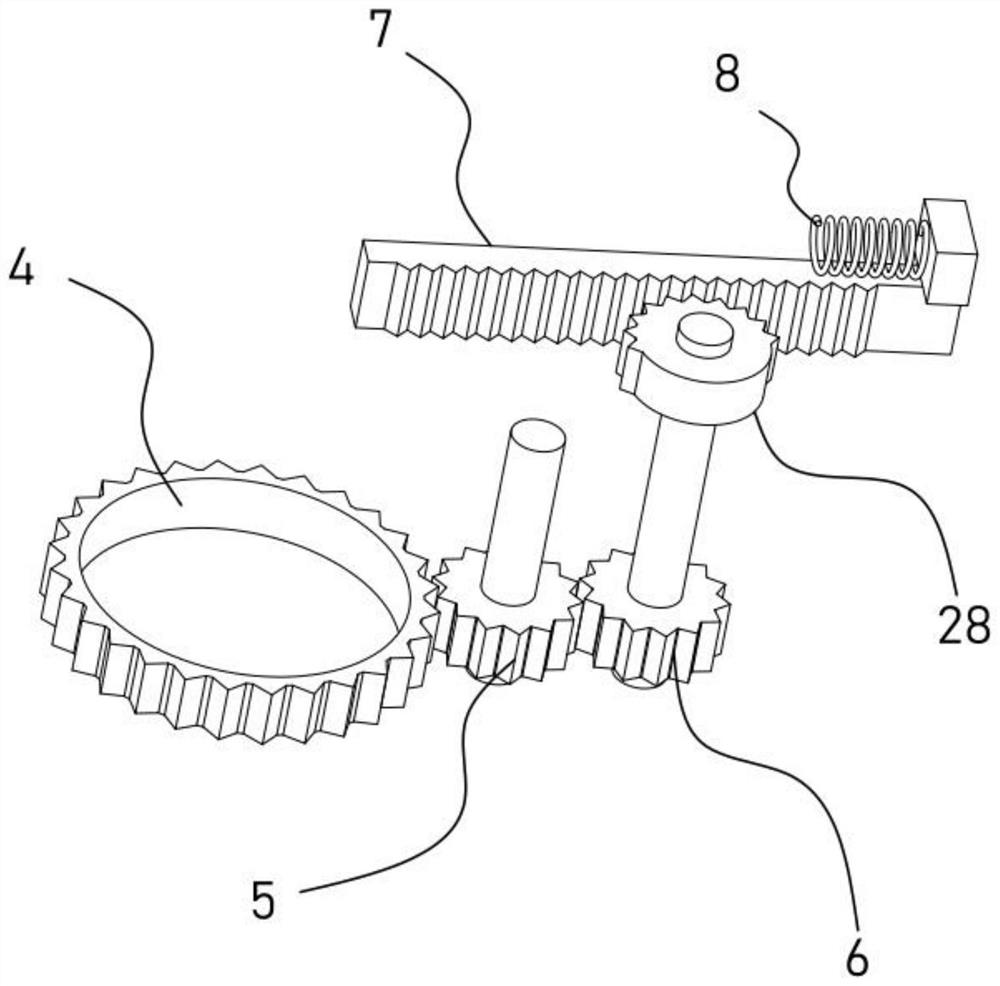 A drainage and stirring device for chemical experiments