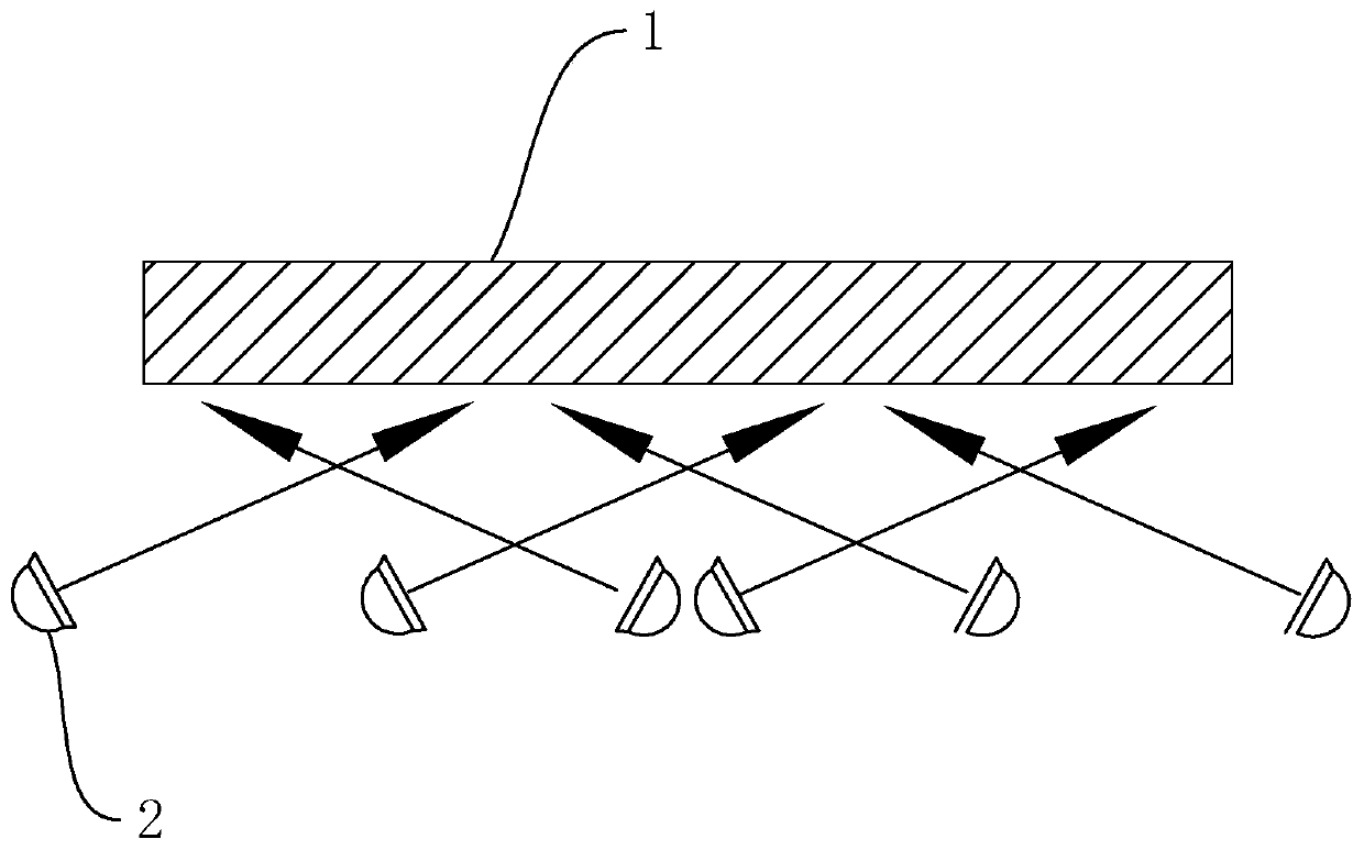 Lighting method of landscape wall