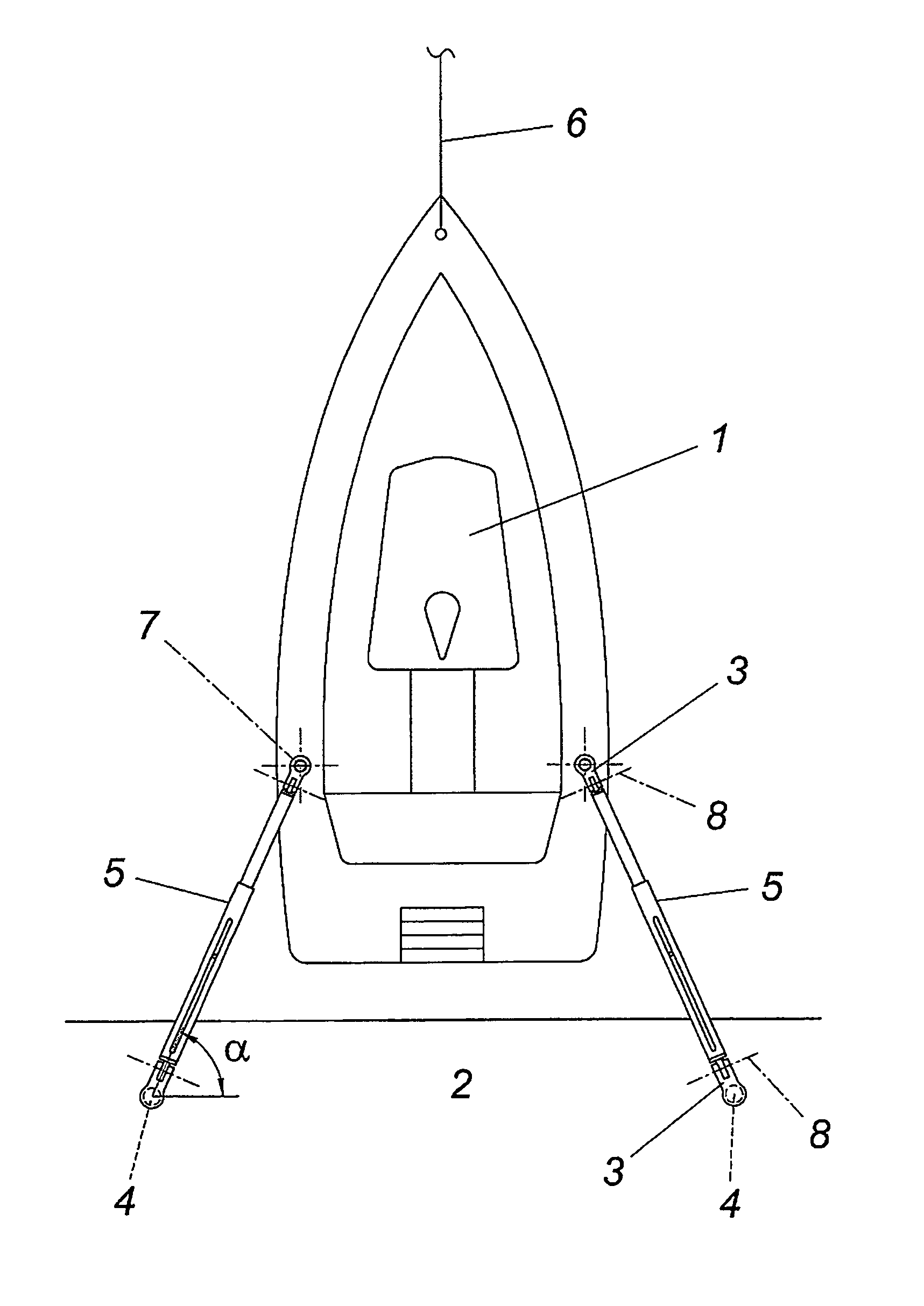 Apparatus for fixing floating bodies