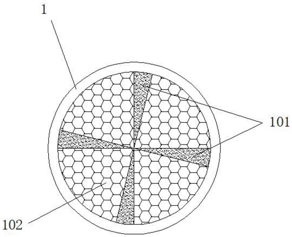 Large-area dredged dredger fill foundation structure and treatment method thereof