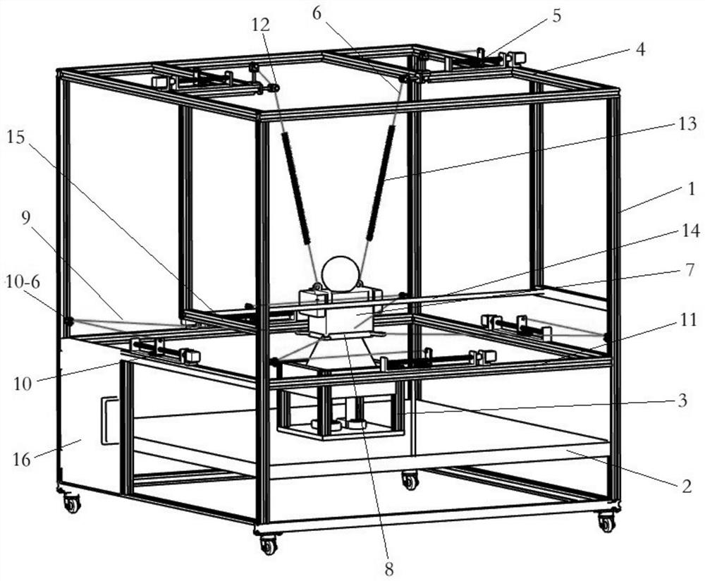 Waist training recovering device based on rope traction