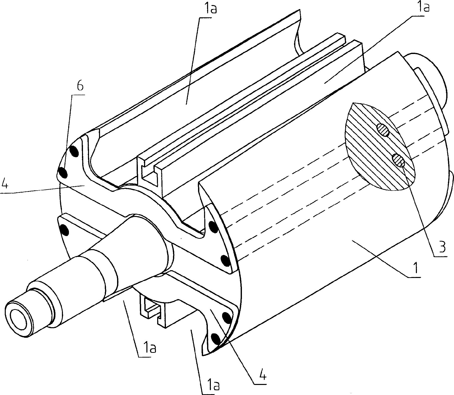 Small-sized dipolar single-phase generator