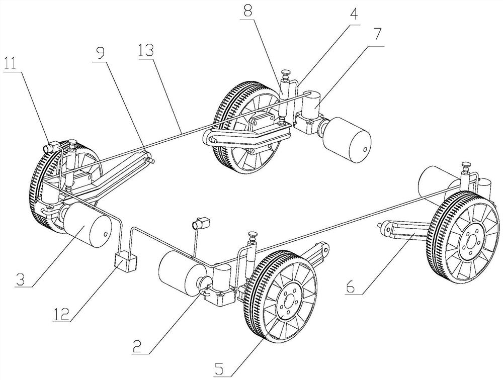 A logistics vehicle with a fully active suspension system and its application