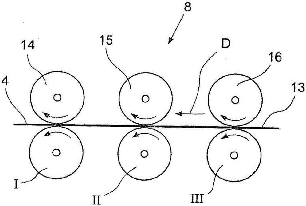 Lap winder for winding strips of cotton wool to lap rolls