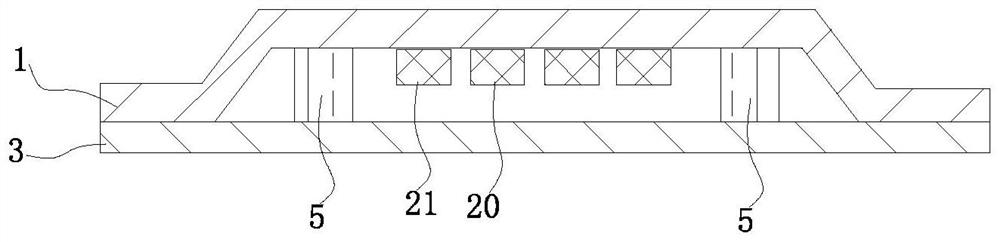 A kind of packing method of LED core particle and LED core particle packing structure