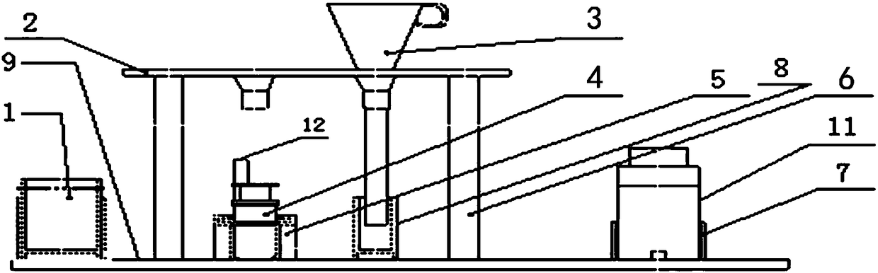 Moveable plutonium powder sampling device