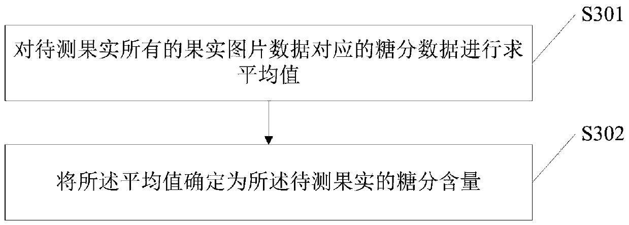 Method and device for measuring sugar content of fruits, computer equipment and storage medium