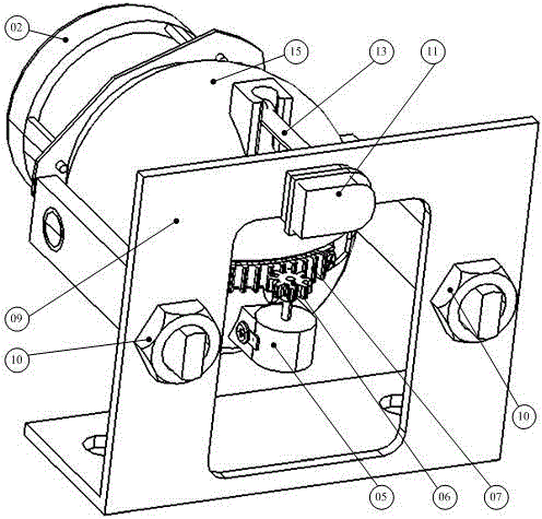 Automobile headlamp adjusting device with spherical pair structure