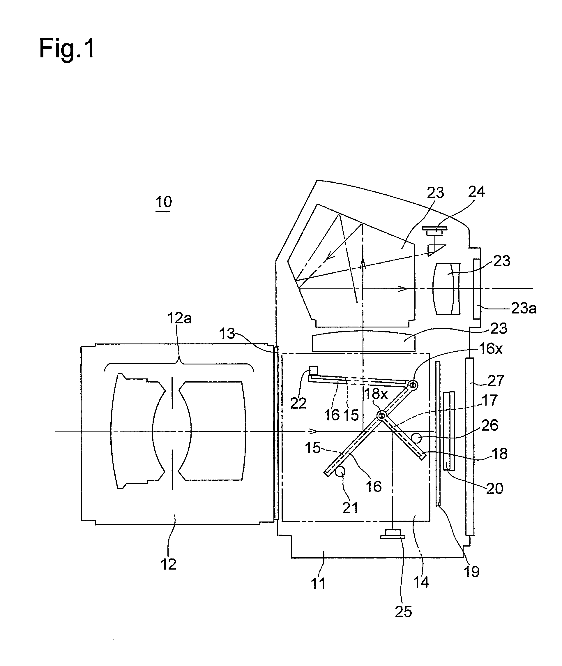 Drive mechanism for movable mirror of camera