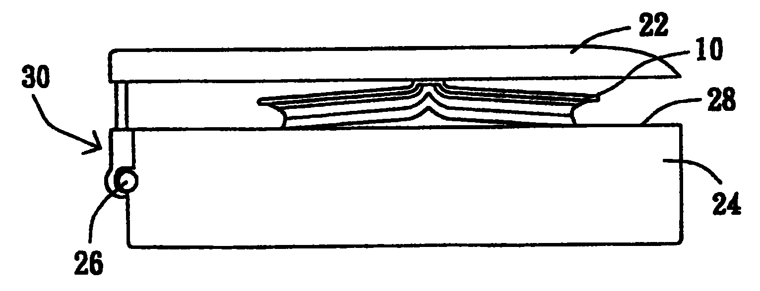 Mechanism height adjustable hinge mold assembly