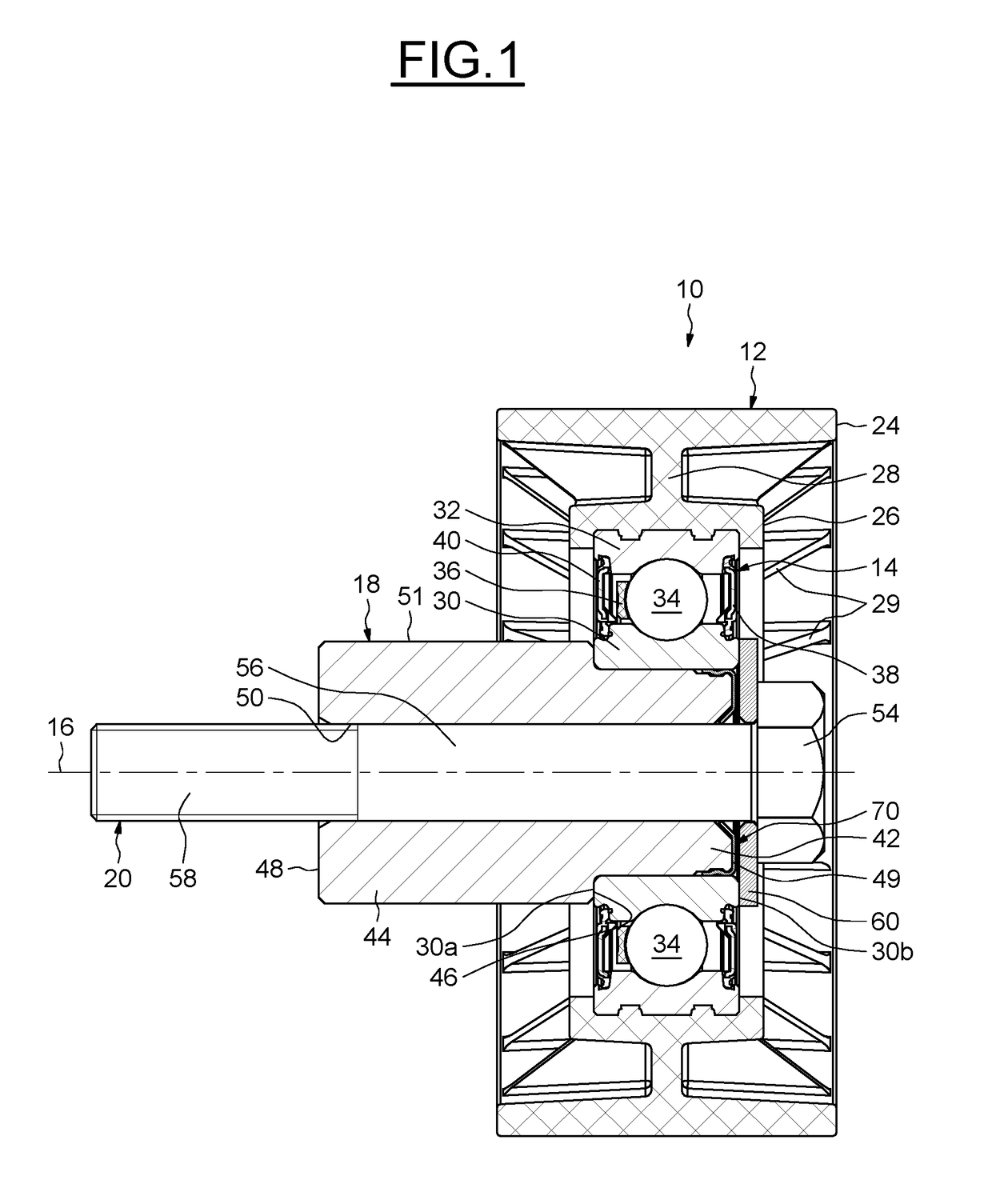 Pulley device for tensioner or idler