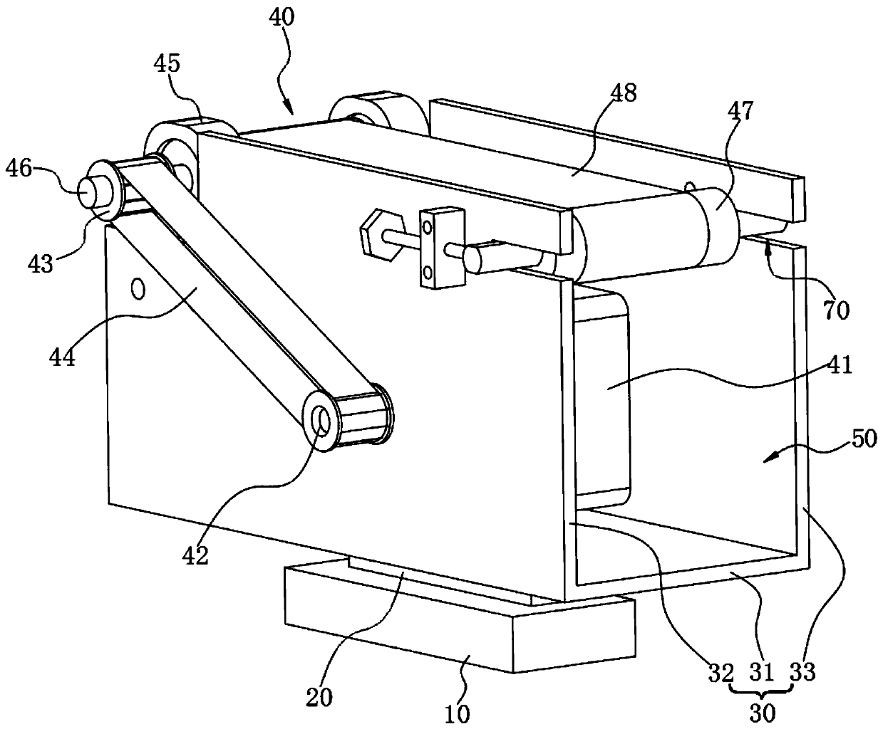 Weighing device and hygiene product production system