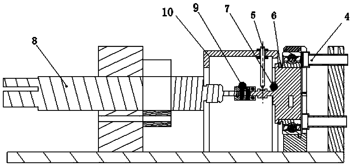 Bearing retainer rotating speed measuring system