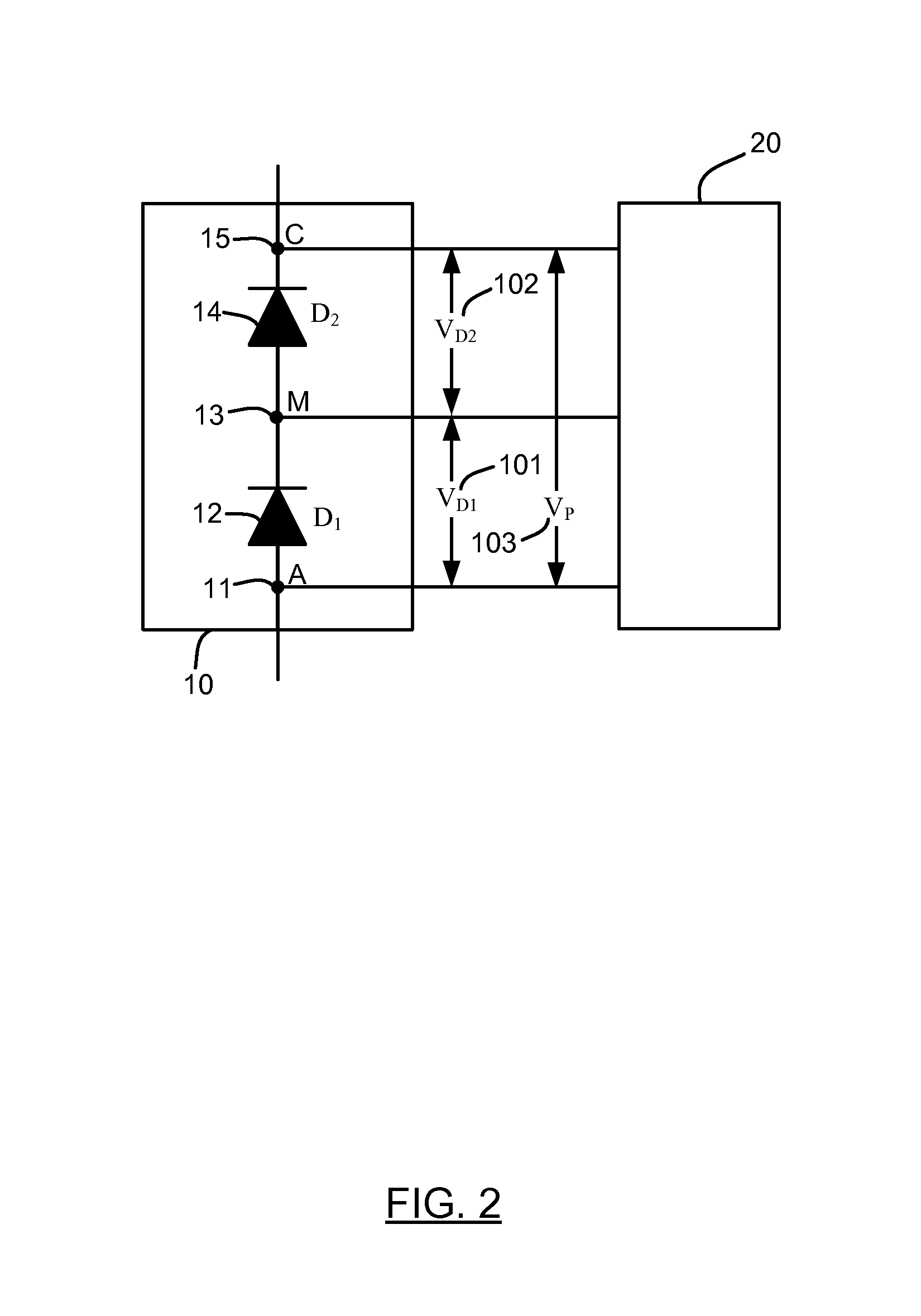 Method and apparatus for fault detection of series diodes in rectifiers