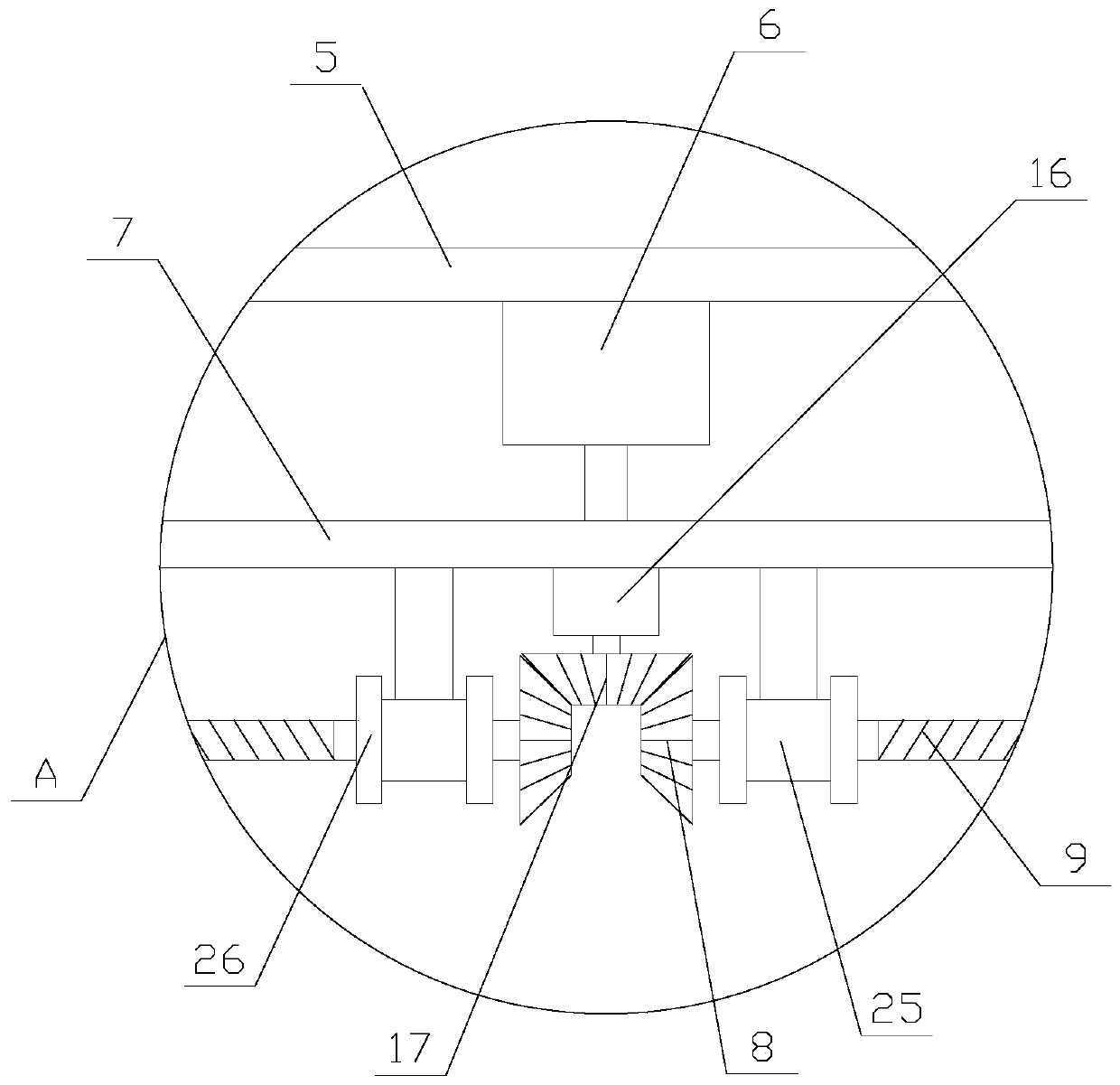 Ultraviolet disinfection device with adjusting function used for sewage treatment