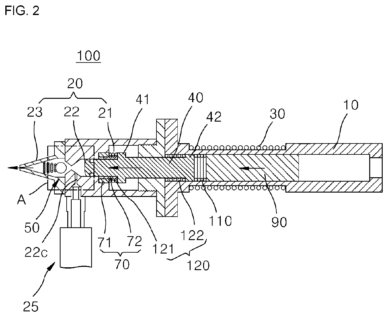 Needleless syringe