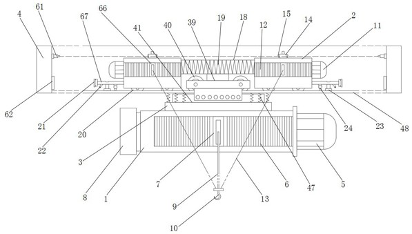 A beam crane and a safety monitoring management system