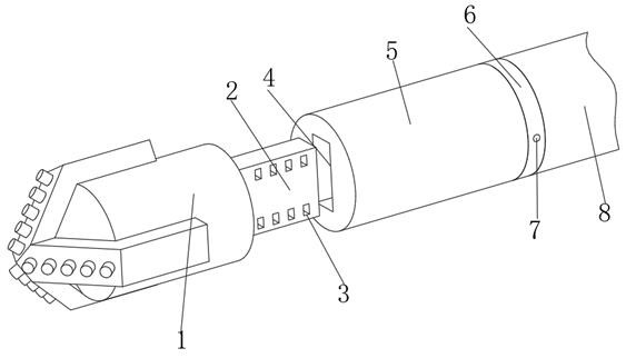 Drill bit with automatic gas detection function