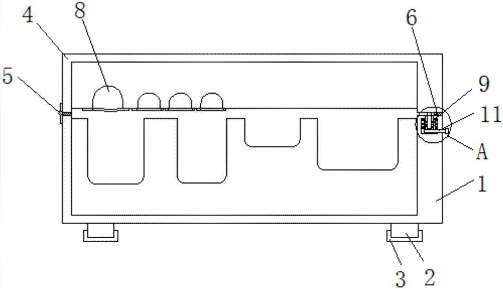 Fire detection instrument box convenient to disassemble