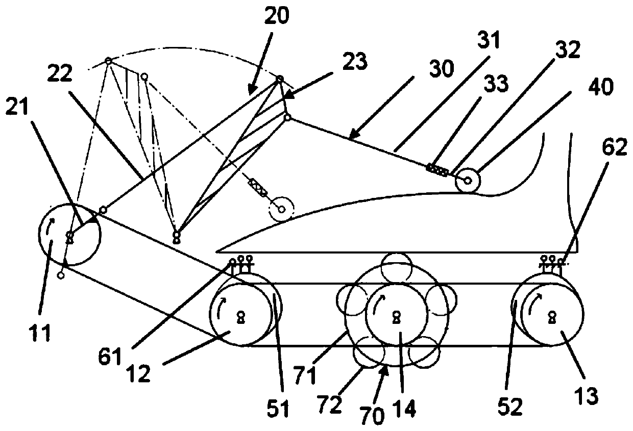 A linkage mechanism for foot massager