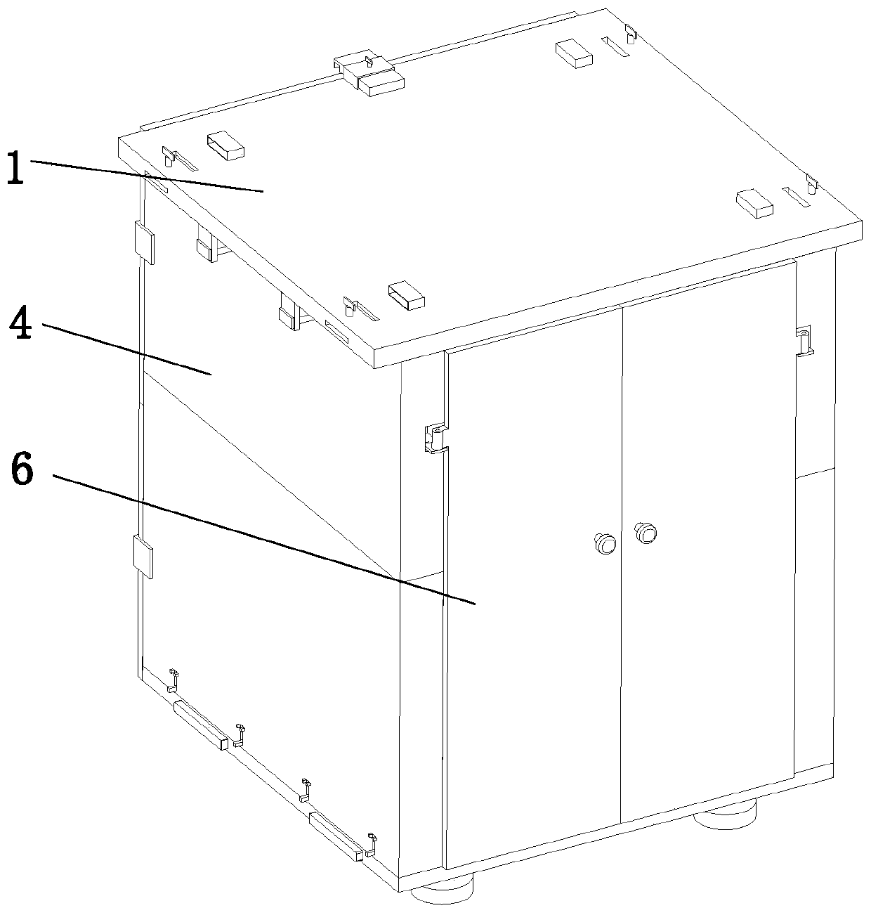 Combined high-voltage cabinet