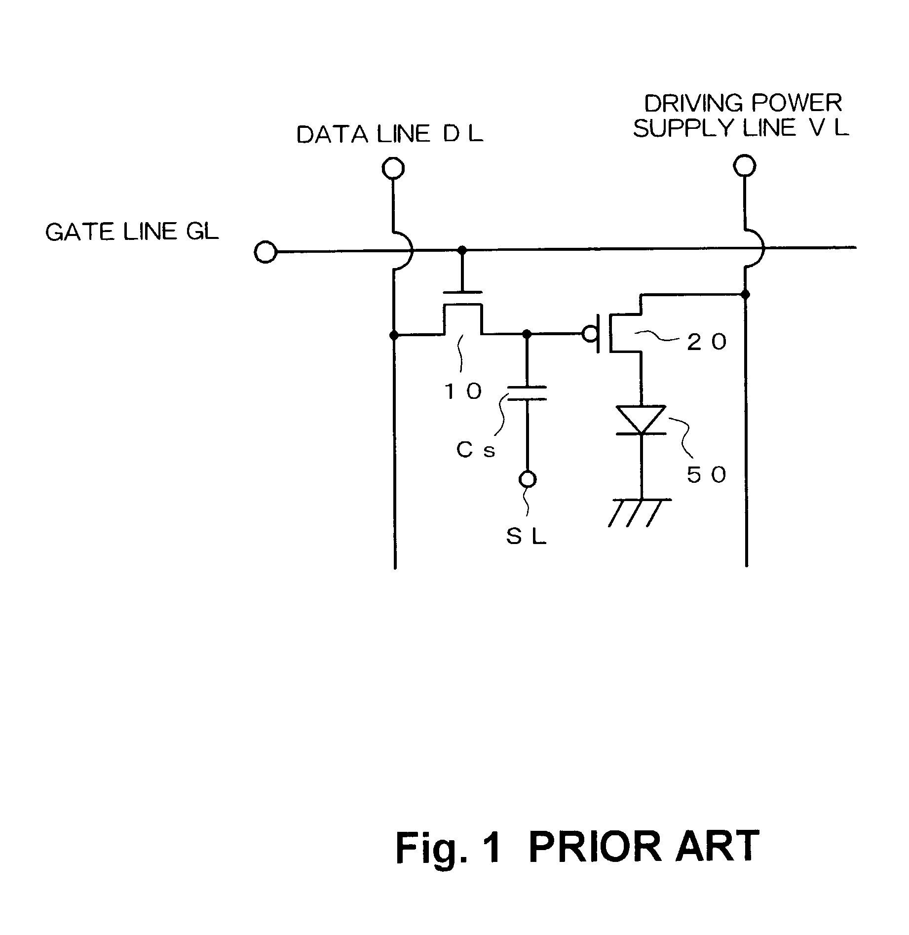 Active matrix type display device