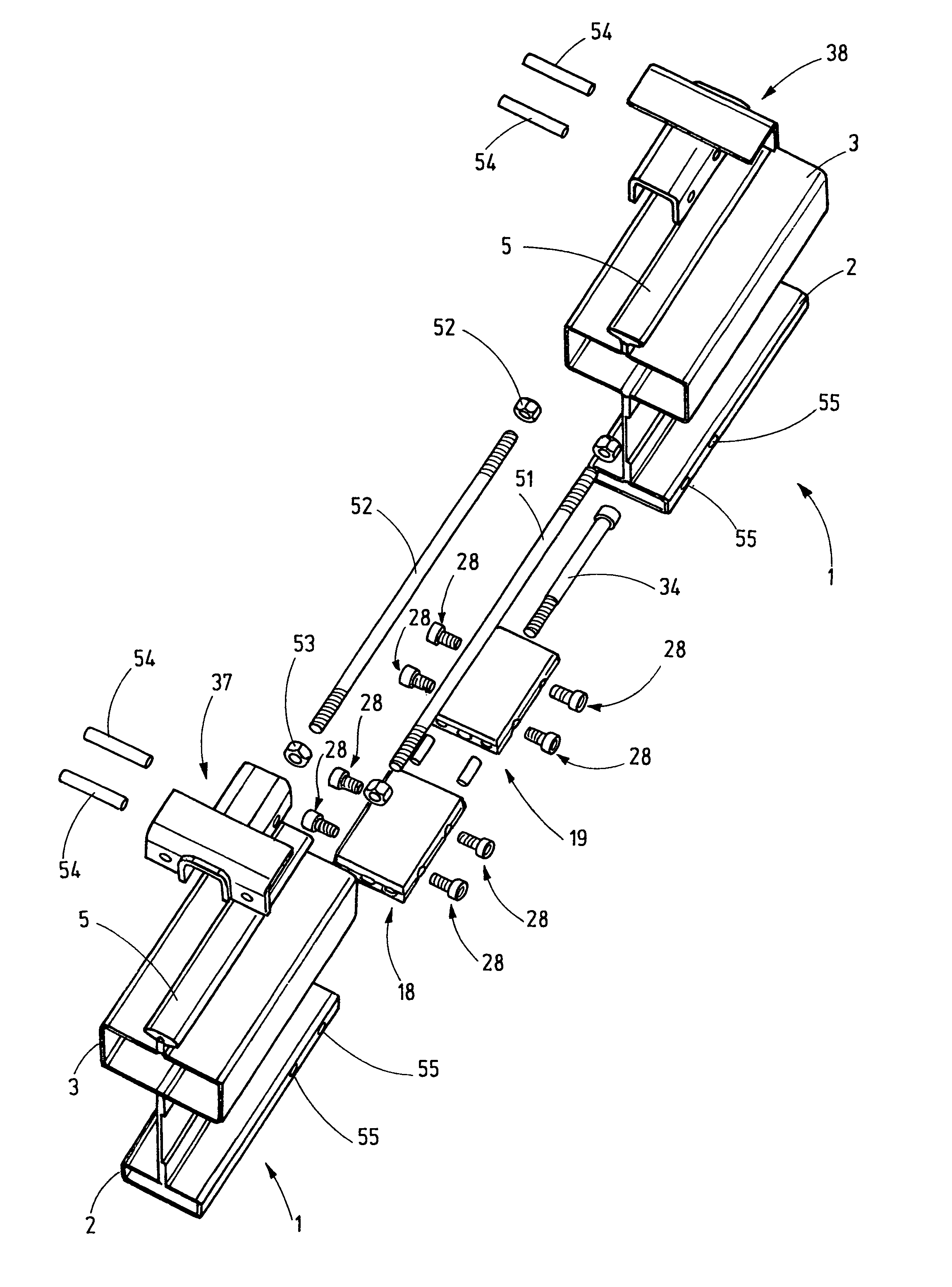 Railway joint connection arrangement