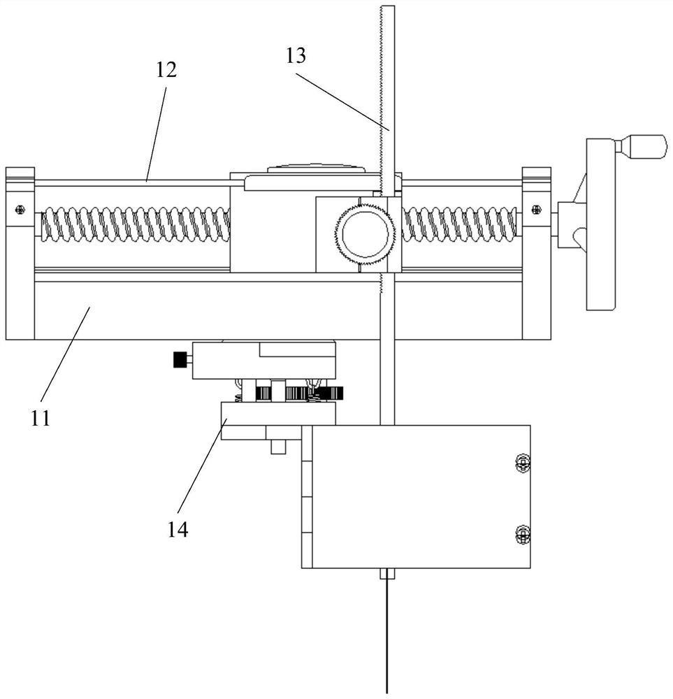 An on-site calibration device for a vertical line coordinate instrument