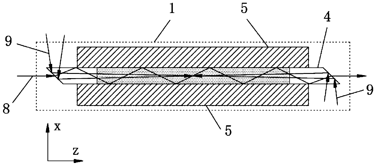 High-power pulse laser amplifier with high integration level